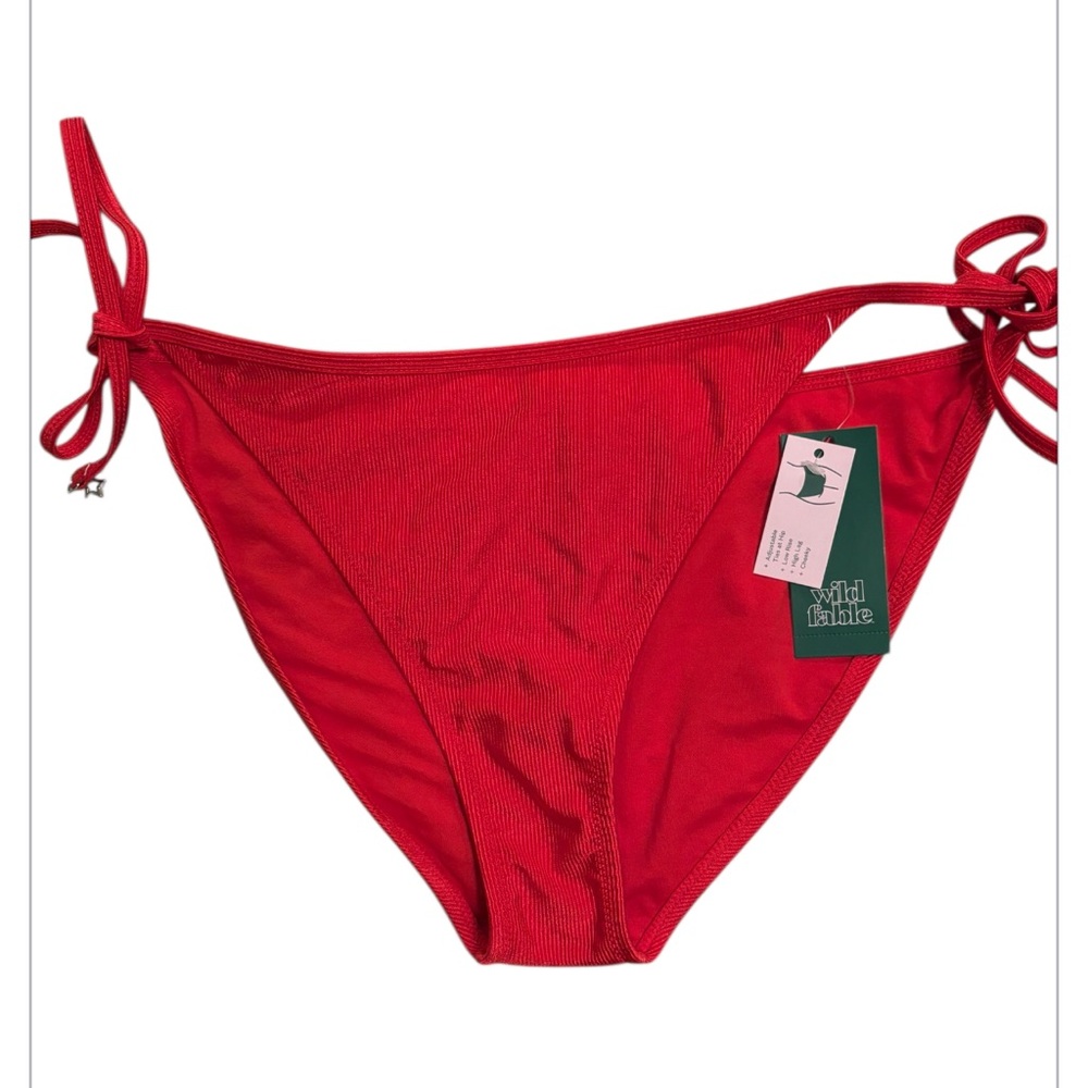 NWT Wild Fable Vibrant Red Bikini Bottom